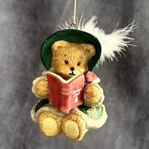 Lucy Rigg Enesco Beth Bear Ornament 1995 Lucy And Me Christmas Caroler 3"
